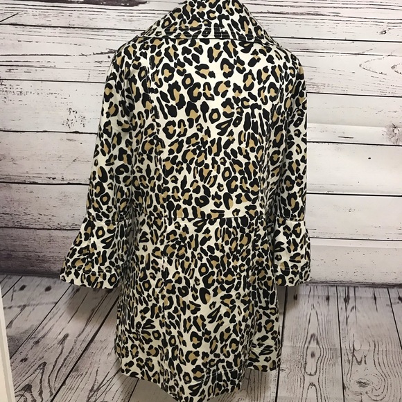 Appraisal Leopard Print 3/4 Bell Sleeve Jacket - Picture 6 of 8